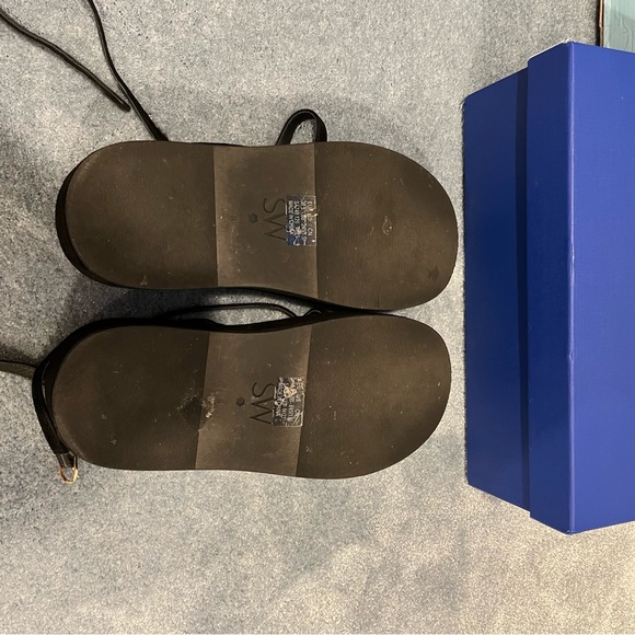 Stuart Weitzman Black Strappy Sandals - Picture 8 of 9